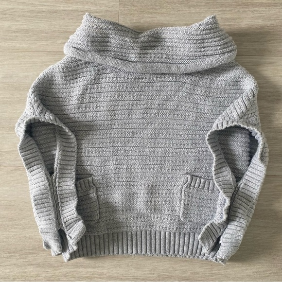 cowl neck sparkle shall poncho - Picture 4 of 5